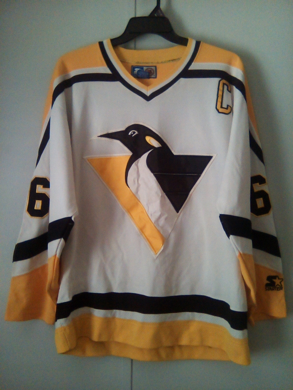 White and Yellow Hockey Style Men’s Jersey Shirt - Captain
